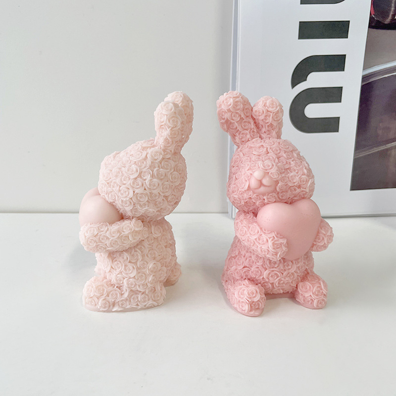 1 pièce Moule en silicone design lapin DIY en silicone créatif animal  pendentif design pour DIY, Mode en ligne