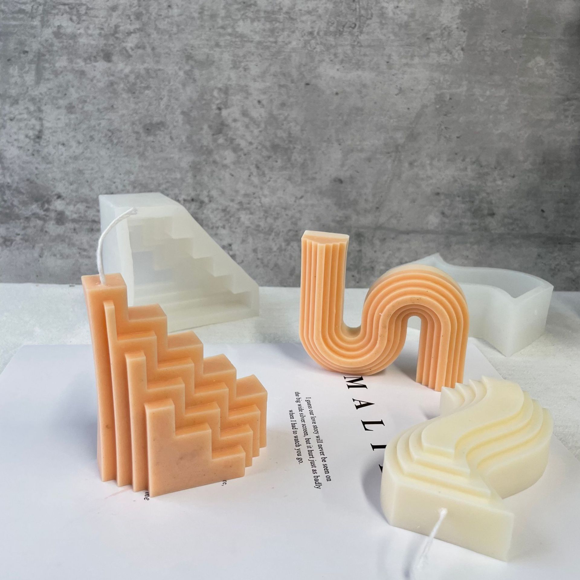 Silicone Trapezoidal Candle Molds