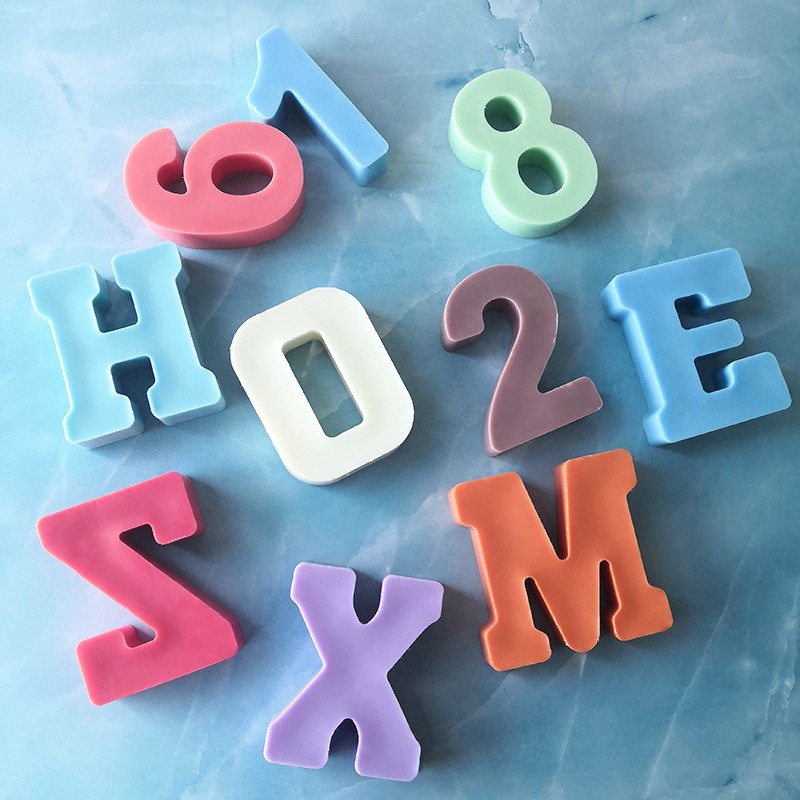 silicone mold alphabet and numbers, 12,00 €